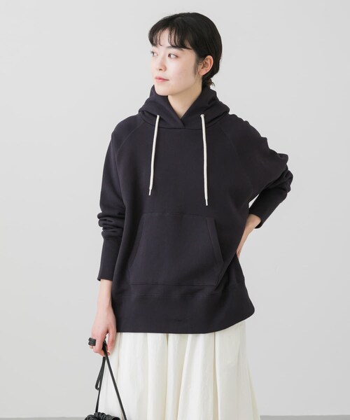 かぐれ（カグレ）の「スウェットフーデットプルオーバー（パーカー・レディース・CORAL/BUTTER/NAVY・FREE）」の12枚目の写真