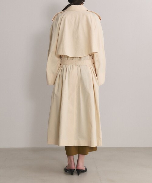 ADAM ET ROPE'（アダムエロペ）の「【EMOELLE】タスランナイロントレンチコート（トレンチコート・レディース・グレー/キナリ・36/38）」の13枚目の写真