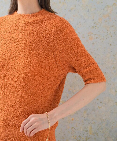 URBAN RESEARCH ROSSO（アーバンリサーチロッソ）の「コットンシャギーハイネックプルオーバー（ニット/セーター・レディース・WHITE/ORANGE/BLUE・FREE）」の21枚目の写真
