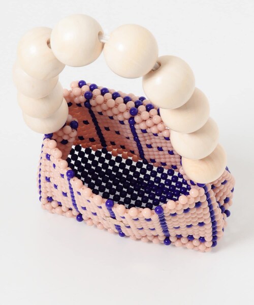 URBAN RESEARCH DOORS（アーバンリサーチドアーズ）の「TOOS　WOOD BALL HANDBAG（ハンドバッグ・レディース・BEIGE・One）」の6枚目の写真