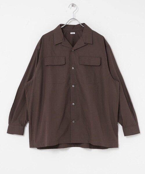 URBAN RESEARCH（アーバンリサーチ）の「THE DAY　OPEN COLLAR SHIRT（シャツ/ブラウス・メンズ・BLACK/BROWN/WHITE・1/2）」の18枚目の写真