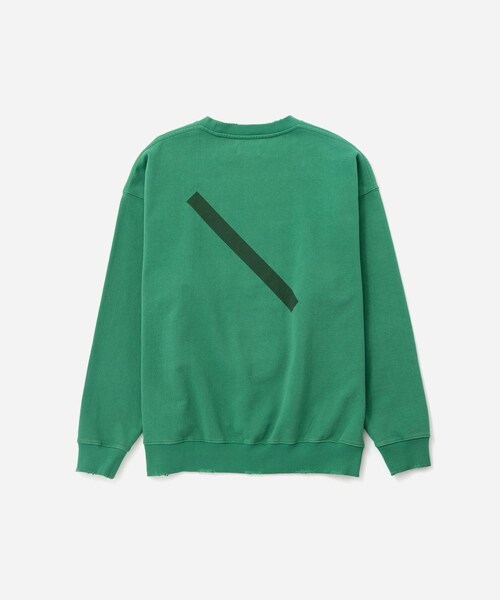 Saturdays NYC(サタデーズ ニューヨークシティ )の「Bowery Garment Dyed Slash Sweatshirt(スウェット・レディース・チャコール/キナリ/グリーン/サックス・L/M/S/XL)」の18枚目の写真