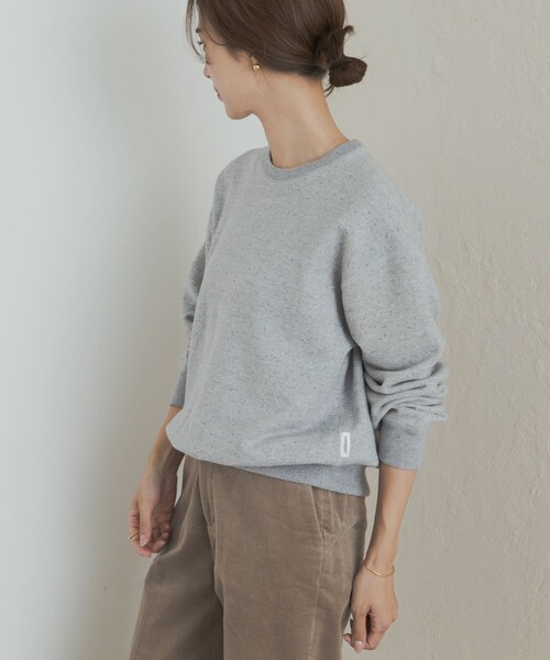 URBAN RESEARCH DOORS（アーバンリサーチドアーズ）の「commpost　反毛裏毛クルーネックスウェット（スウェット・レディース・TOP GRAY・S）」の5枚目の写真