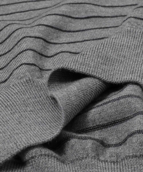 URBAN RESEARCH（アーバンリサーチ）の「FARAH　High Gauge Striped Crew-Neck Sweater（ニット/セーター・メンズ・Black/Gray・M/L）」の11枚目の写真