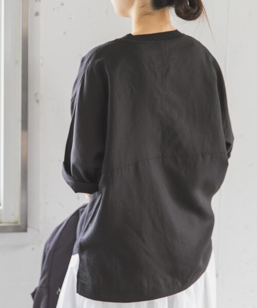 URBAN RESEARCH DOORS(アーバンリサーチドアーズ)の「FORK&SPOON プルオーバーブラウス(シャツ/ブラウス・レディース・OFF/BLACK/DARK BLUE・1)」の18枚目の写真
