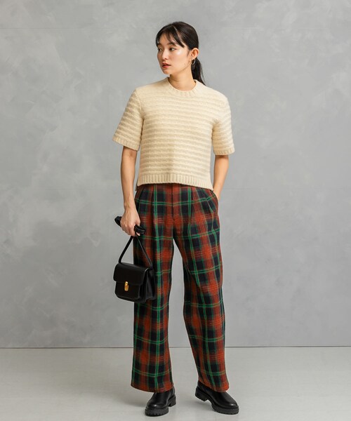 URBAN RESEARCH ROSSO（アーバンリサーチロッソ）の「ツイードストレートパンツ（その他パンツ・レディース・IVORY/NAVY×BRN・36/38）」の21枚目の写真
