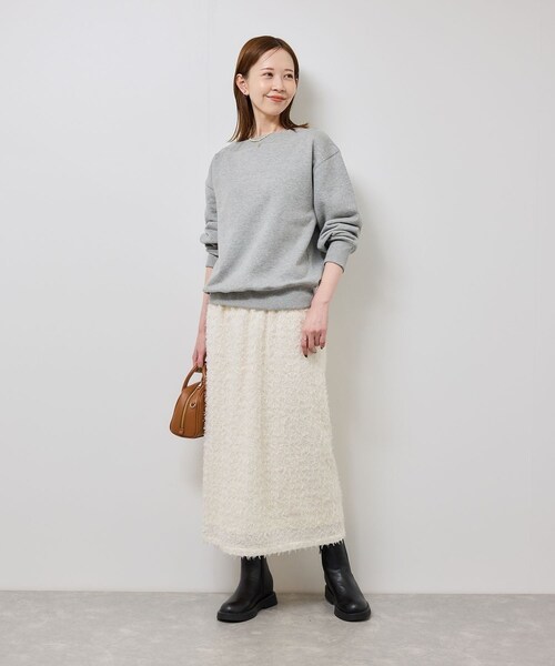 ROPE' PICNIC（ロペピクニック）の「2WAYボートネックスウェット/リンクコーデ（スウェット・レディース・ブラック/ライトグレー/キナリ・F）」の20枚目の写真