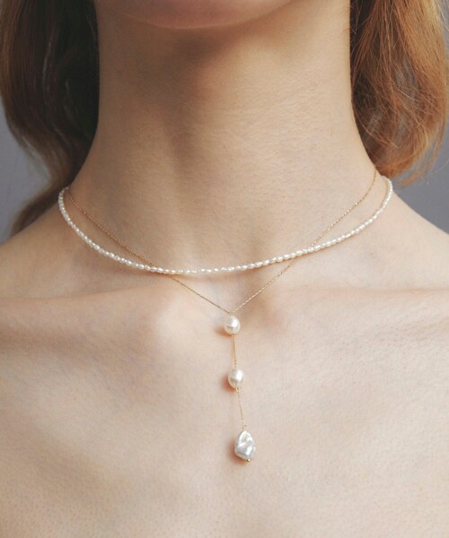 ROPE'（ロペ）の「【WEB限定】【les bonbon (ル ボンボン)】dot blessing pearl necklace（ネックレス・レディース・ホワイト・F）」の8枚目の写真