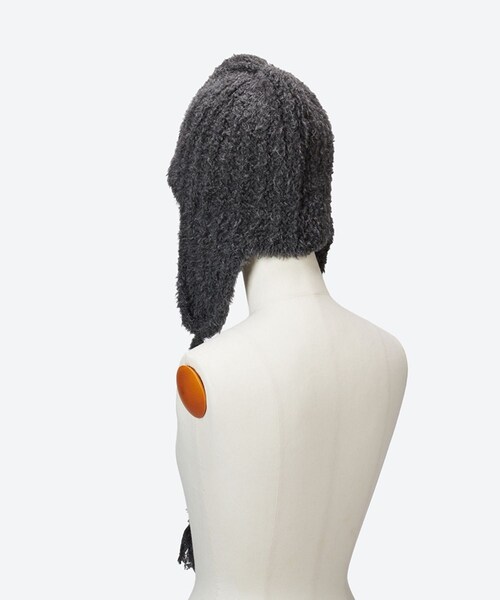 ADAM ET ROPE'（アダムエロペ）の「【J'aDoRe限定】【KIJIMA TAKAYUKI(キジマ タカユキ)】POODLE FUR EAR BEANIE（ニットキャップ/ビーニー・レディース・ブラック/ブラウン系・F）」の7枚目の写真