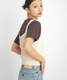 URBAN RESEARCH Sonny Label | 2WAY透かし編みニットビスチェ(キャミソール)