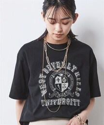 nissen | 大きいサイズ 綿100％ロゴプリントＴシャツ シックスタイル(Tシャツ/カットソー)