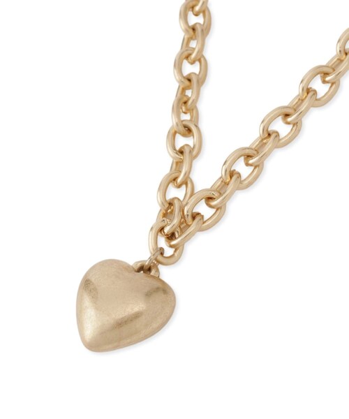 VIS（ビス）の「ハートボリュームチェーンネックレス（ネックレス・レディース・ゴールド/シルバー・F）」の7枚目の写真