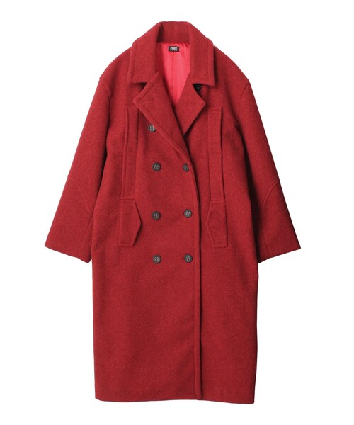 PAMEO POSE（パメオポーズ）の「Big Pea Coat（その他アウター・レディース・ブラック/レッド/ブルー・F）」の6枚目の写真