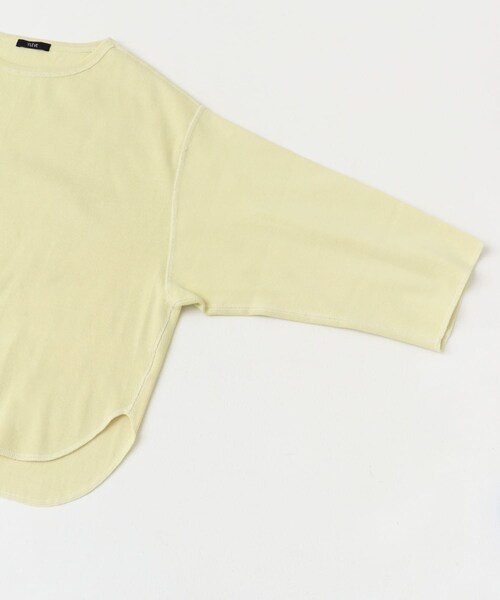 かぐれ（カグレ）の「YLEVE　COTTON RIB PULLOVER（Tシャツ/カットソー・レディース・WHITE/YELLOW・1）」の17枚目の写真