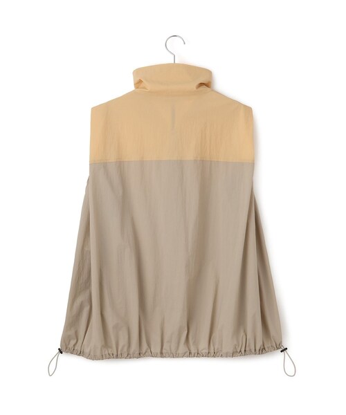 ADAM ET ROPE'（アダムエロペ）の「【撥水】ショルダータックシアーブルゾン（ブルゾン・レディース・ブラック/ベージュ系・F）」の6枚目の写真