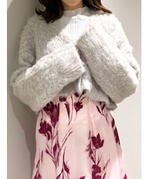 MERCURYDUO | 【WEB限定カラーあり】シャギークロップドカーディガン(カーディガン/ボレロ)