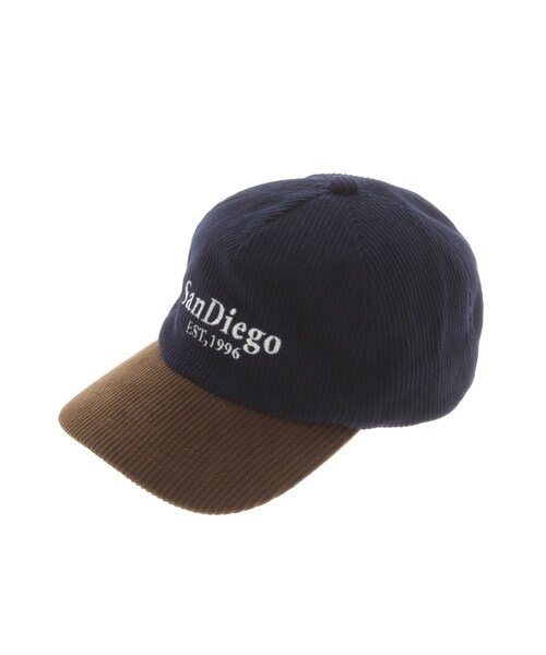 Ungrid（アングリッド）の「バイカラーコーデュロイキャップ（キャップ・レディース・アイボリー/ピンク/ネイビー・F）」の6枚目の写真