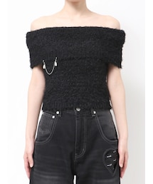 EMODA | CURL SHAGGY PEARL KNIT TT(ニット/セーター)