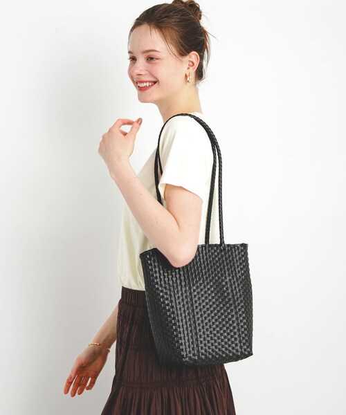 URBAN RESEARCH Sonny Label（アーバンリサーチサニーレーベル）の「メルカドトートバッグ（トートバッグ・レディース・ブラック×オフ/ブラック/ホワイト・one）」の2枚目の写真