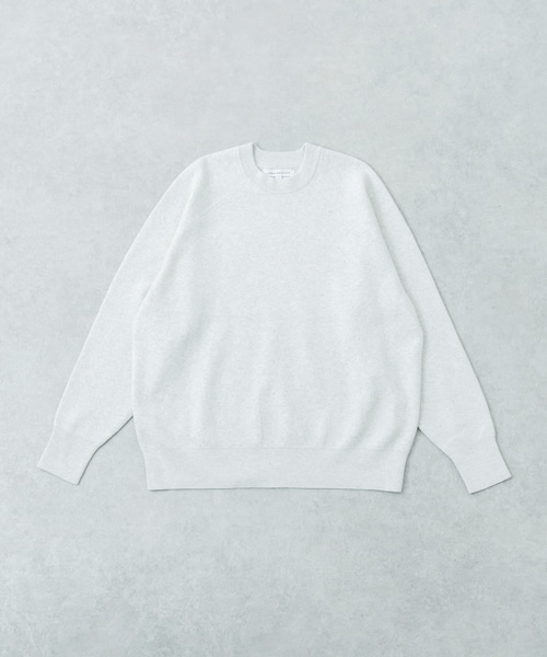 URBAN RESEARCH(アーバンリサーチ)の「綿カシミヤスウェットニット(ニット/セーター・メンズ・GRAY/KHAKI/OATMEAL/NAVY・M/L)」の1枚目の写真