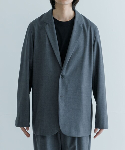 URBAN RESEARCH(アーバンリサーチ)の「ATON WOOL TROPICAL TAILORED JACKET(テーラードジャケット・メンズ・303 T.GRAY/005 BLK・4/6)」の10枚目の写真