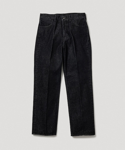 ADAM ET ROPE'(アダムエロペ)の「13oz デニムストレートスラックス / ADAM ET ROPE' JEANS(デニムパンツ・メンズ・ブラック系/ネイビー・L/M/S/XL)」の4枚目の写真