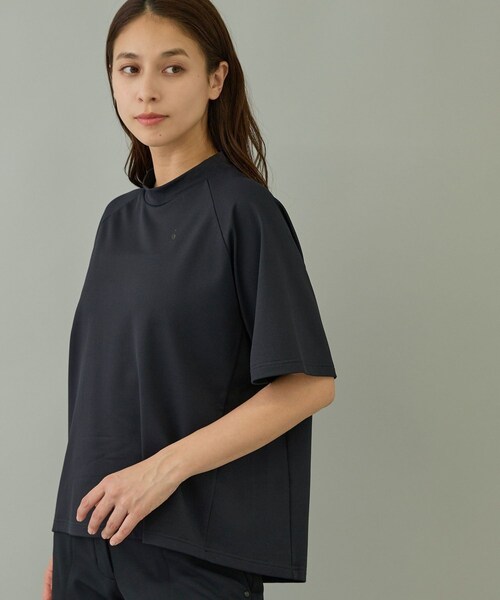 ROPE'(ロペ)の「【NIOR】3Dピケラグランモックシャツ/吸水速乾・接触冷感(Tシャツ/カットソー・レディース・ブラック/ホワイト/ベージュ・L/M/S)」の11枚目の写真