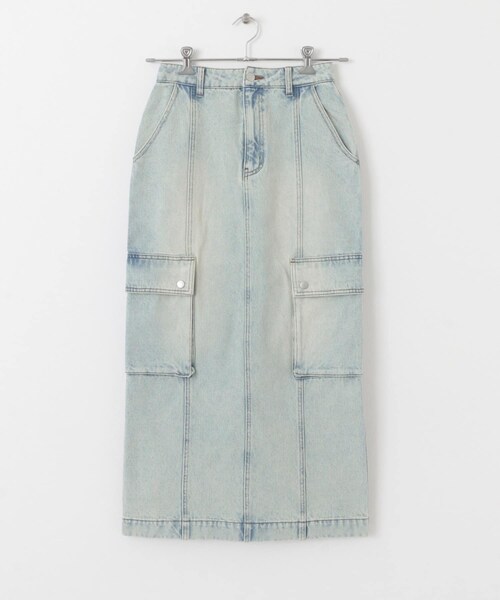 SENSE OF PLACE by URBAN RESEARCH（センスオブプレイスバイアーバンリサーチ）の「カーゴデニムスカート（デニムスカート・レディース・L.INDIGO/D.INDIGO・S/M）」の21枚目の写真