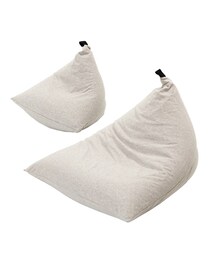nissen | 【Do/CoFa.】カバーが洗える！よくばりビーズクッション綿・天竺ニット素材(クッション/クッションカバー)