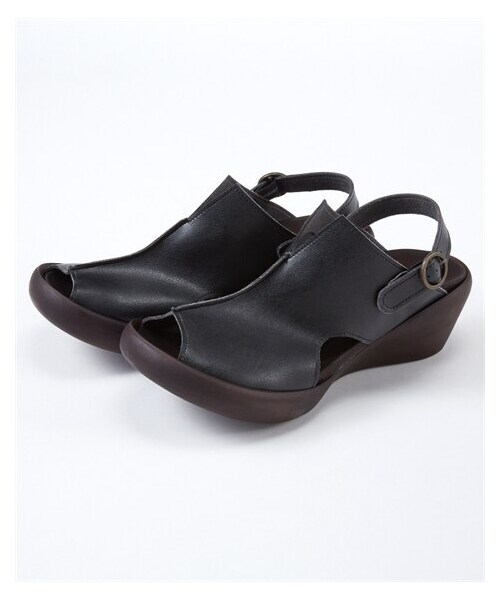 nissen（ニッセン）の「リゲッタスマイル　カバーサンダル（ゆったりワイズ）（サンダル・メンズ・黒/アイボリー/ライトオーク・M=23.0~23.5cm/4E/L=24.0~24.5cm/4E/LL=25.0~25.5cm/4E/XL=26.0~26.5cm/4E）」の8枚目の写真