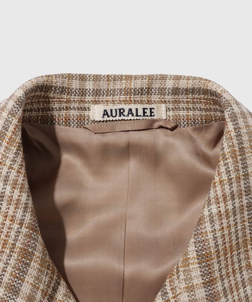 ADAM ET ROPE'（アダムエロペ）の「【AURALEE/オーラリー】SILK LINEN NEP CHECK JACKET（その他アウター・メンズ・ベージュ・3/4）」の12枚目の写真