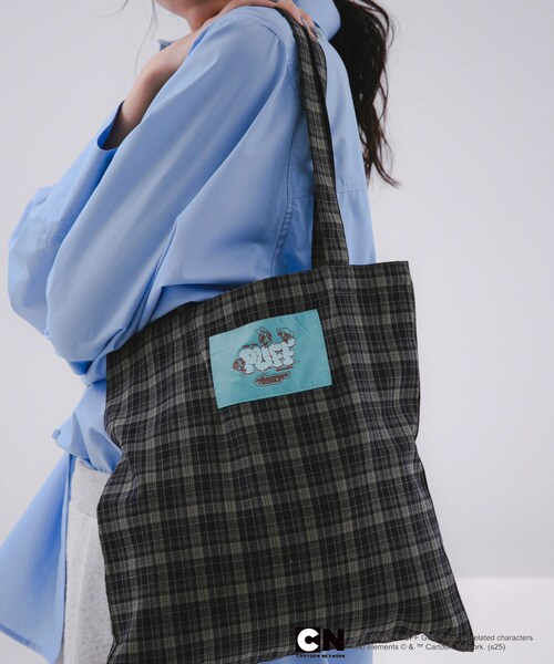 SENSE OF PLACE by URBAN RESEARCH(センスオブプレイスバイアーバンリサーチ)の「『別注』PPG / SENSE OF PLACE ポケッタブルトート(トートバッグ・レディース・BLUE/RED・one)」の4枚目の写真