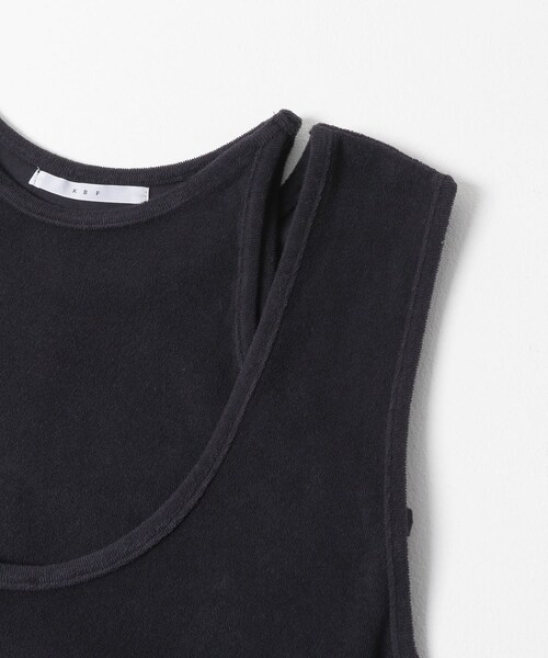 KBF（ケイビーエフ）の「タンクトップSETオールインワン（つなぎ/オールインワン・レディース・BEIGE/NAVY・36/38）」の12枚目の写真