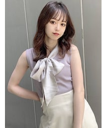 dazzlin | ボウタイノースリニットトップス(ニット/セーター)