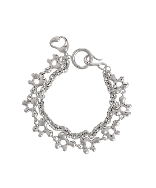 EMODA（エモダ）の「フラワーチェーンブレスレット（ブレスレット・レディース・シルバー/ゴールド・F）」の2枚目の写真