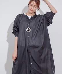 Jayro（ジャイロ）の「インド綿ボイル襟シャーリングワンピース（ワンピース）」
