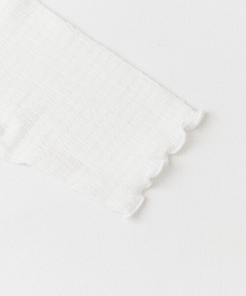 URBAN RESEARCH ROSSO（アーバンリサーチロッソ）の「シアー楊柳ボートネックプルオーバー（Tシャツ/カットソー・レディース・WHITE/GREEN/NAVY・FREE）」の7枚目の写真