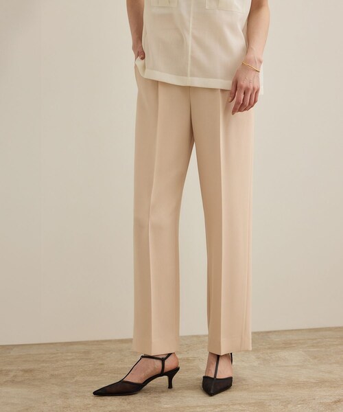 ROPE'（ロペ）の「[美人パンツ]ダブルクロステーパードパンツ/イージーケア（その他パンツ・レディース・ブラック/ベージュ/ピンク・34/36/38/40）」の20枚目の写真