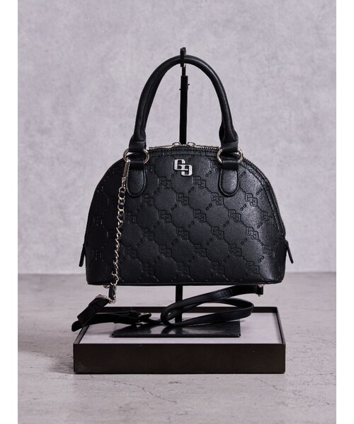 GYDA（ジェイダ）の「GG quilting embossハンドBAG（ハンドバッグ・レディース・オフホワイト/ブラック・F）」の5枚目の写真