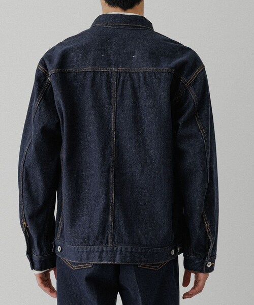 ADAM ET ROPE'(アダムエロペ)の「13oz デニムトラッカーズジャケット / ADAM ET ROPE' JEANS(デニムジャケット・メンズ・ブラック系/ネイビー・L/M/S)」の11枚目の写真