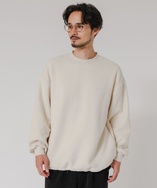 URBAN RESEARCH(アーバンリサーチ)の「『別注』THOUSAND MILE×URBAN RESEARCH ニットフリースクルーネックプルオーバー(その他トップス・メンズ・BLACK/CHARCOAL/NAVY/OFF・M/L)」の9枚目の写真
