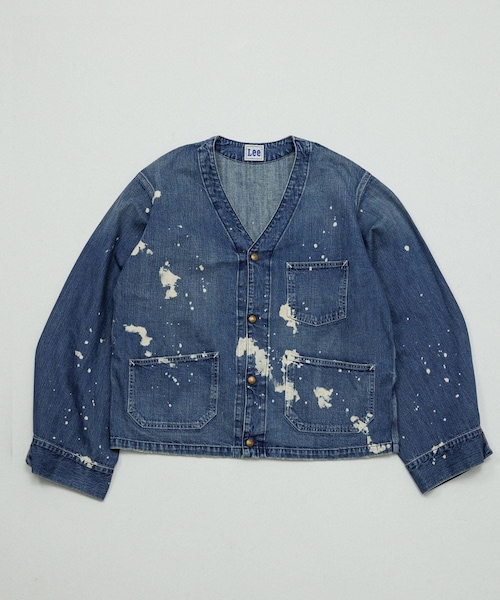 ADAM ET ROPE'(アダムエロペ)の「【Lee x BELPER x M】PAINT ENGINIEER SHORT JACKET(デニムジャケット・レディース・ブラック/ネイビー・L/M/XL)」の13枚目の写真