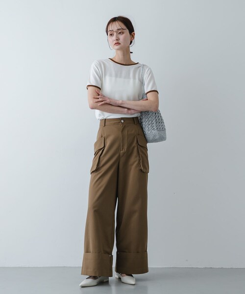 SENSE OF PLACE by URBAN RESEARCH（センスオブプレイスバイアーバンリサーチ）の「メタリックヤーンバッグ（かごバッグ・レディース・SILVER/NAVY/BROWN/MIX・One）」の19枚目の写真