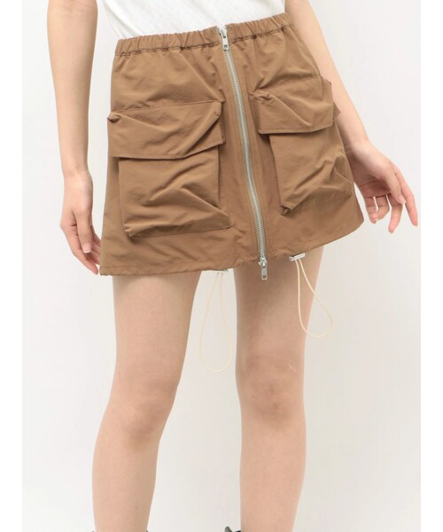 CALNAMUR（カルナムール）の「ビッグポケットスカート（スカート・レディース・ホワイト/ブラック/ブラウン・F）」の6枚目の写真