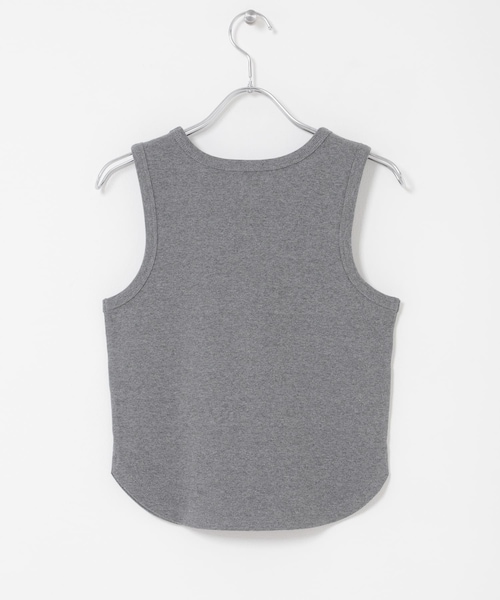 KBF（ケイビーエフ）の「クロップドタンクトップ（タンクトップ・レディース・OATMEAL/POWDERBLUE/RED/CHARCOAL・One）」の8枚目の写真