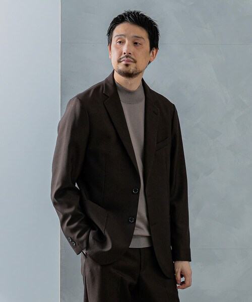 URBAN RESEARCH DOORS(アーバンリサーチドアーズ)の「LIFE STYLE TAILOR ウールライクツイルコンフォータブルジャケット(テーラードジャケット・メンズ・KHAKI/NAVY/BROWN・S/M/L/XL)」の5枚目の写真
