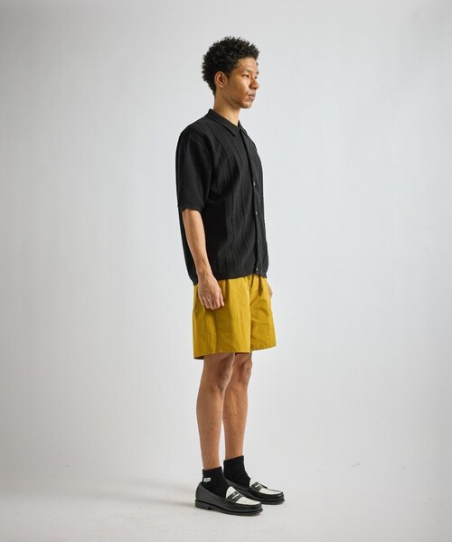 Saturdays NYC(サタデーズ ニューヨークシティ )の「Kenneth Knit SS Shirt(ポロシャツ・レディース・ブラック/キナリ/レンガ・L/M/S/XL)」の22枚目の写真