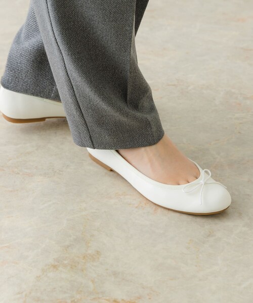 RODE SKO（ロデスコ）の「『35～40サイズ展開』『MADE IN JAPAN』プレーンバレエシューズ（バレエシューズ・レディース・WHITE/BLACK/SNAKE/L.DENIM/GINGHAM・36/37/38/35/36.5/37.5/38.5/39/40）」の13枚目の写真