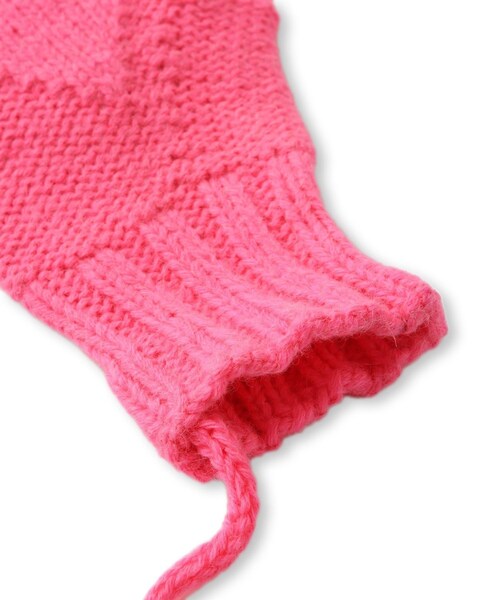 ADAM ET ROPE'（アダムエロペ）の「【J'aDoRe限定】【ugly sweater club（アグリー セーター クラブ）】Dazed（手袋・レディース・グレー/ピンク/イエロー・F）」の8枚目の写真