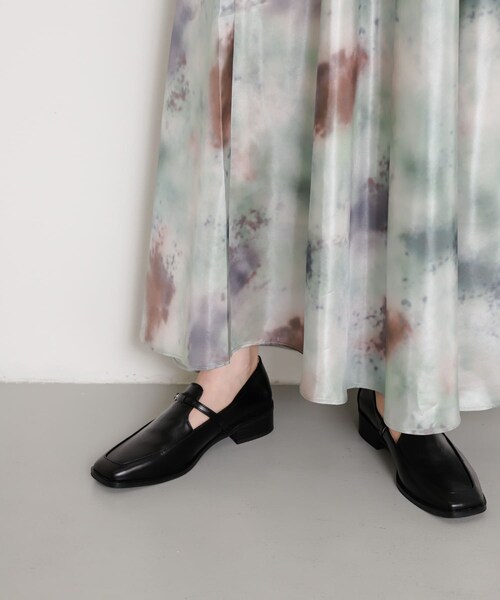 SENSE OF PLACE by URBAN RESEARCH(センスオブプレイスバイアーバンリサーチ)の「ボカシプリントロングスカート(スカート・レディース・BLACK/BLUE/GREEN・S/M)」の14枚目の写真